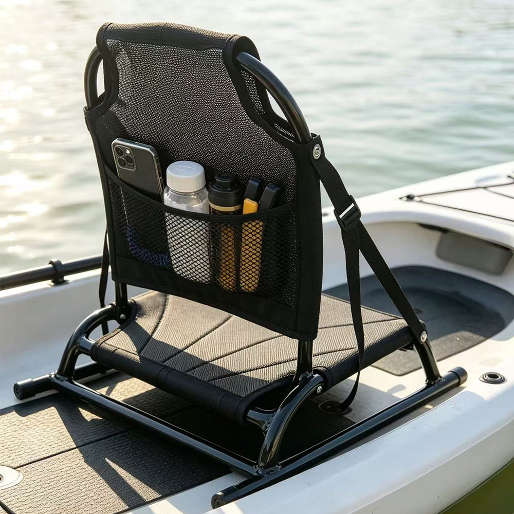 Fishing Kayak Seat - Alüminyum Taşınabilir Sırt Destekli Koltuk Minderi,